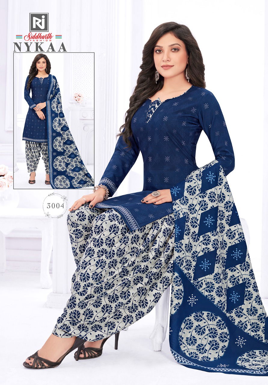 Siddharth Nykaa 3 Cotton Printed Daily Wear Ready Made Regular Wear Dress